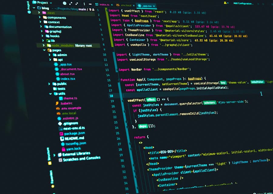 A code editor showing application source code.